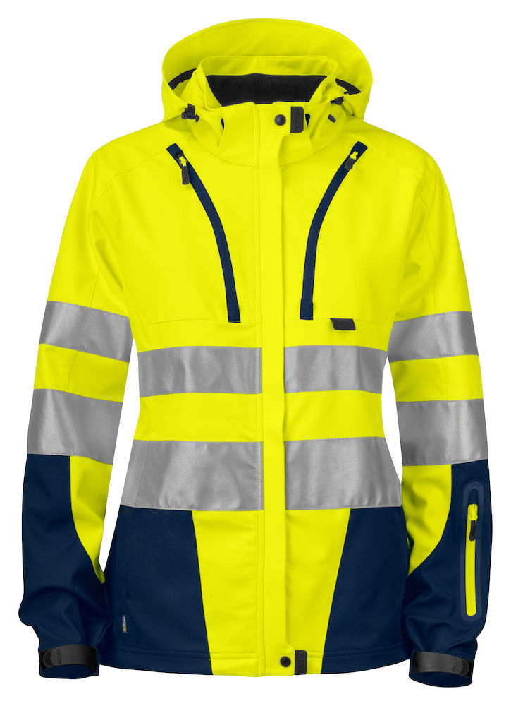 Dames Signalisatie Softshell Jas  6423