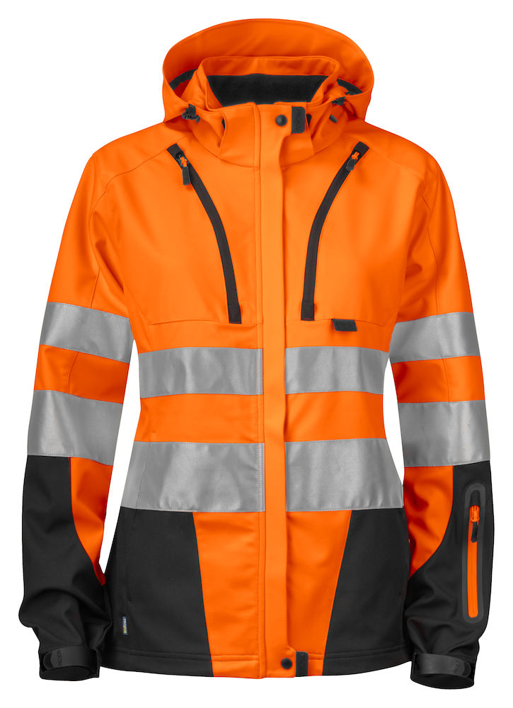 Dames Signalisatie Softshell Jas  6423