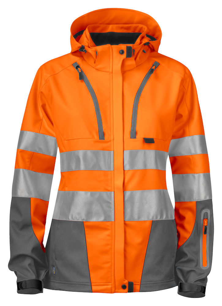 Dames Signalisatie Softshell Jas  6423