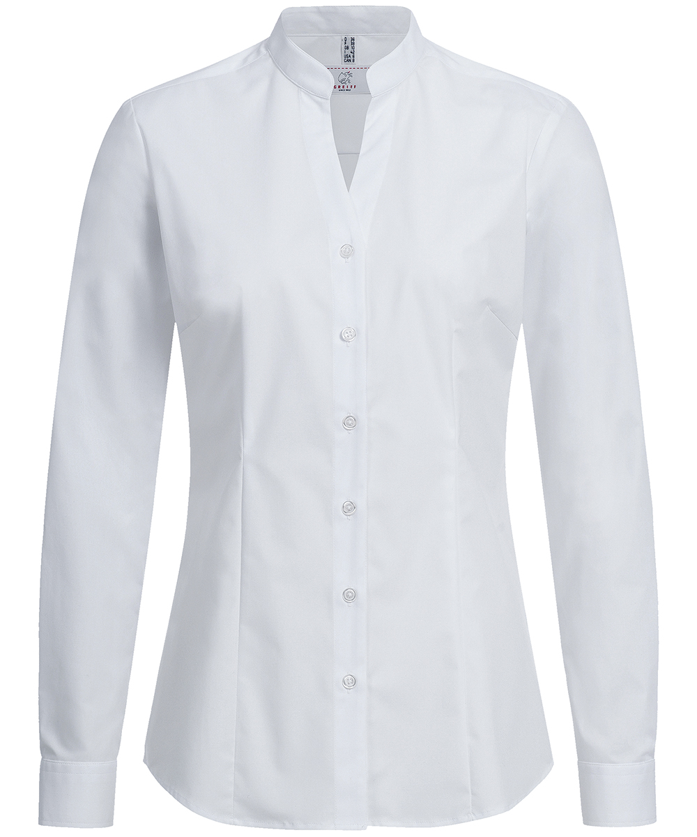 Dames blouse met opstaande kraag 1/1 RF Basic
