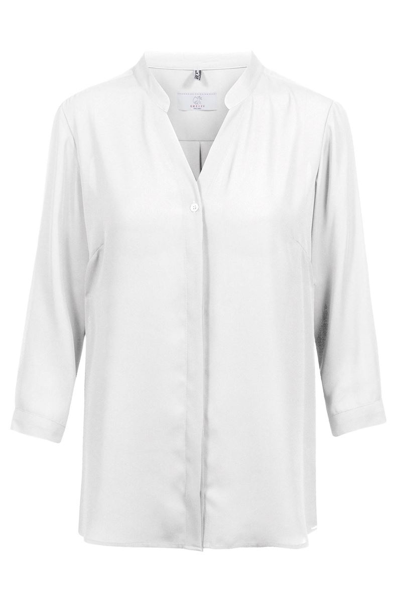 Dames blouse van chiffon 3/4 RF