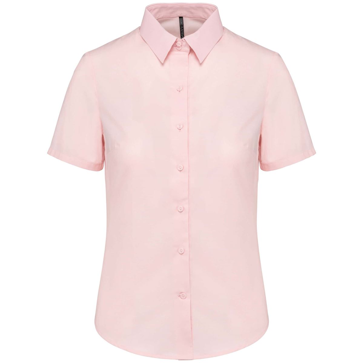Dames Oxford blouse korte mouwen