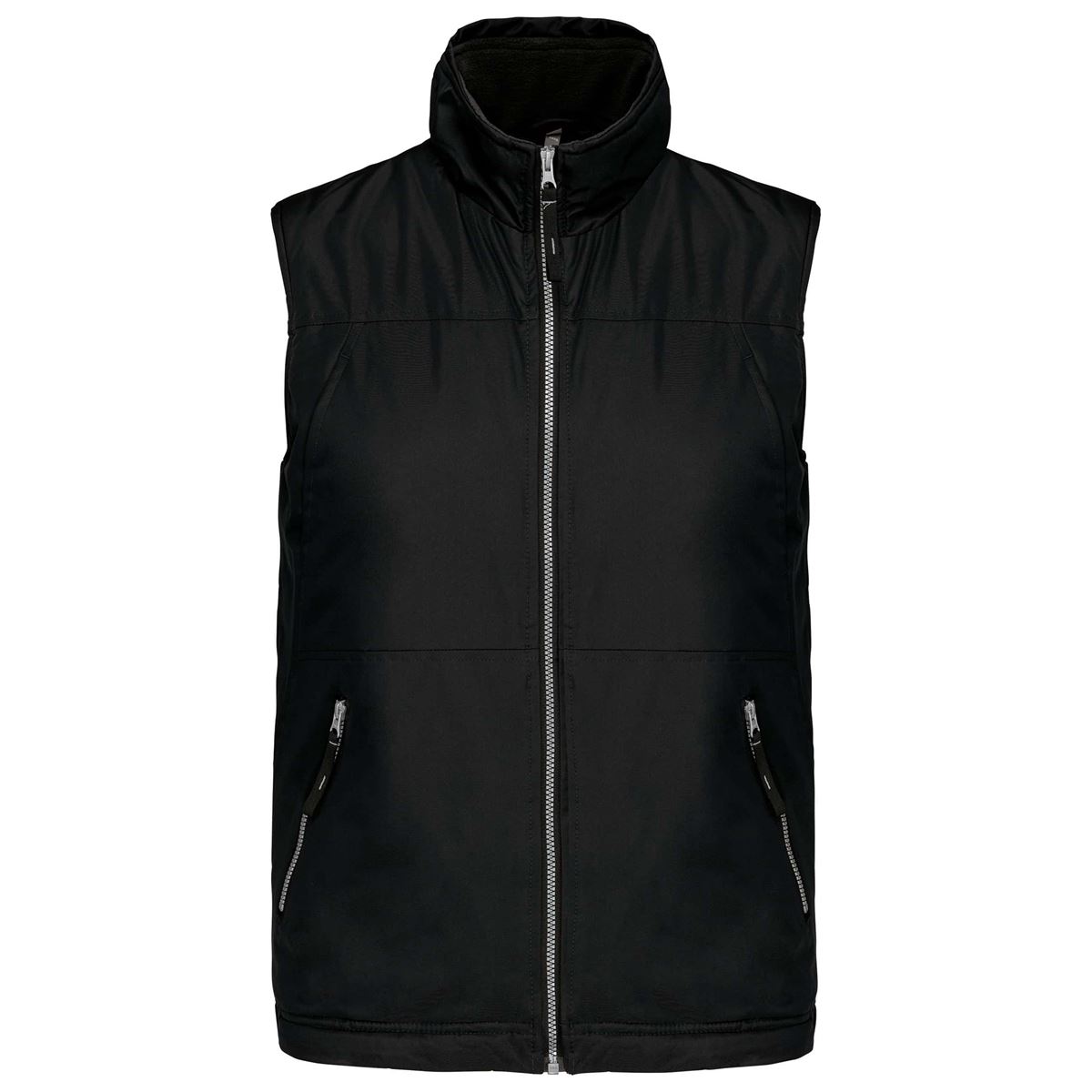 Met fleece gevoerde bodywarmer heren