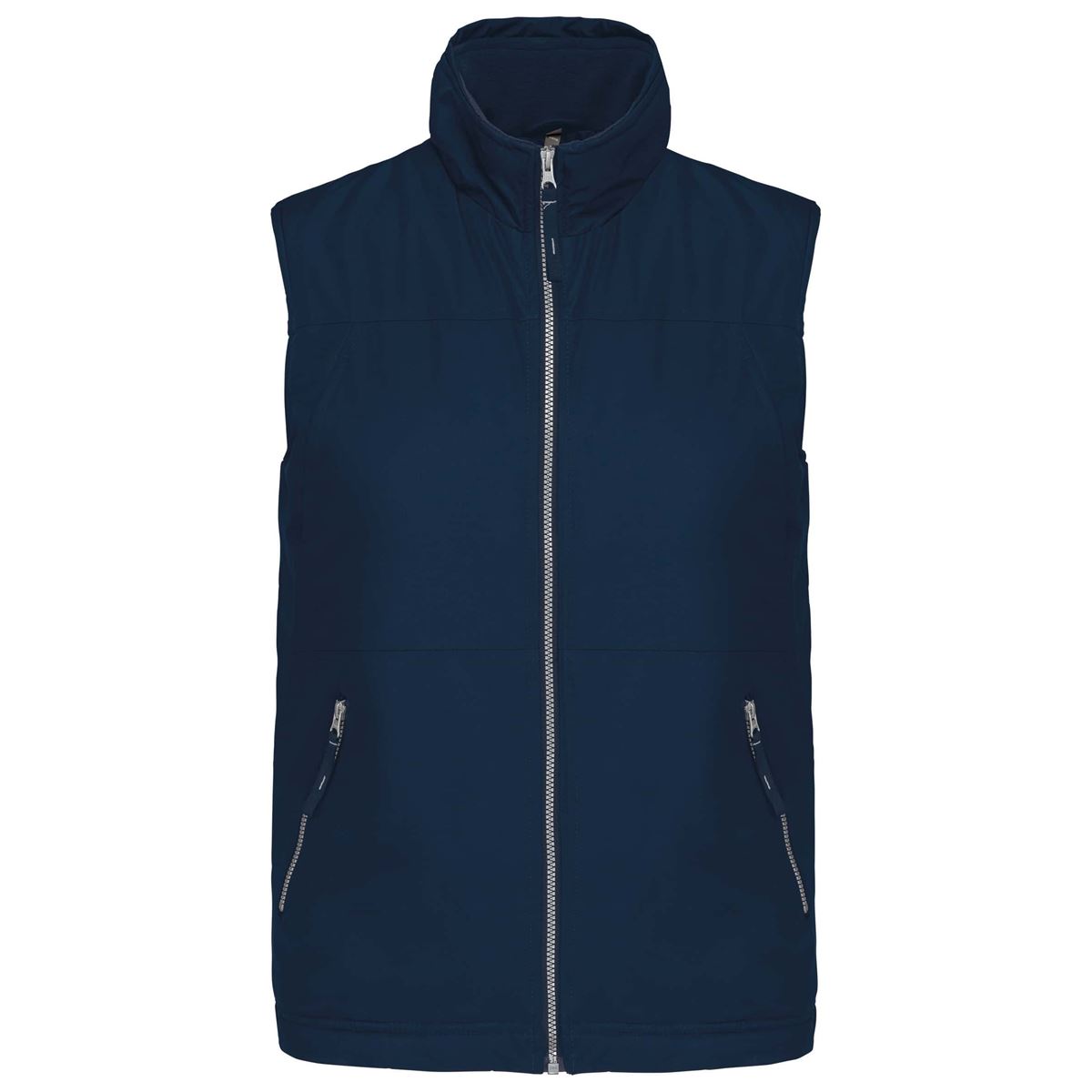 Met fleece gevoerde bodywarmer heren