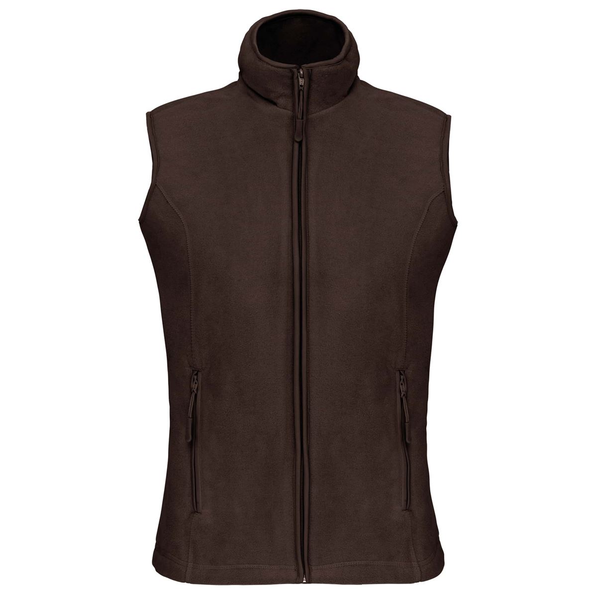 Bodywarmer van microfleece dames