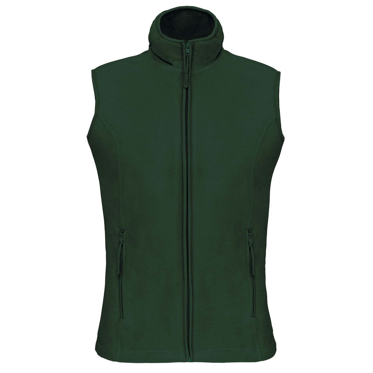 Bodywarmer van microfleece dames