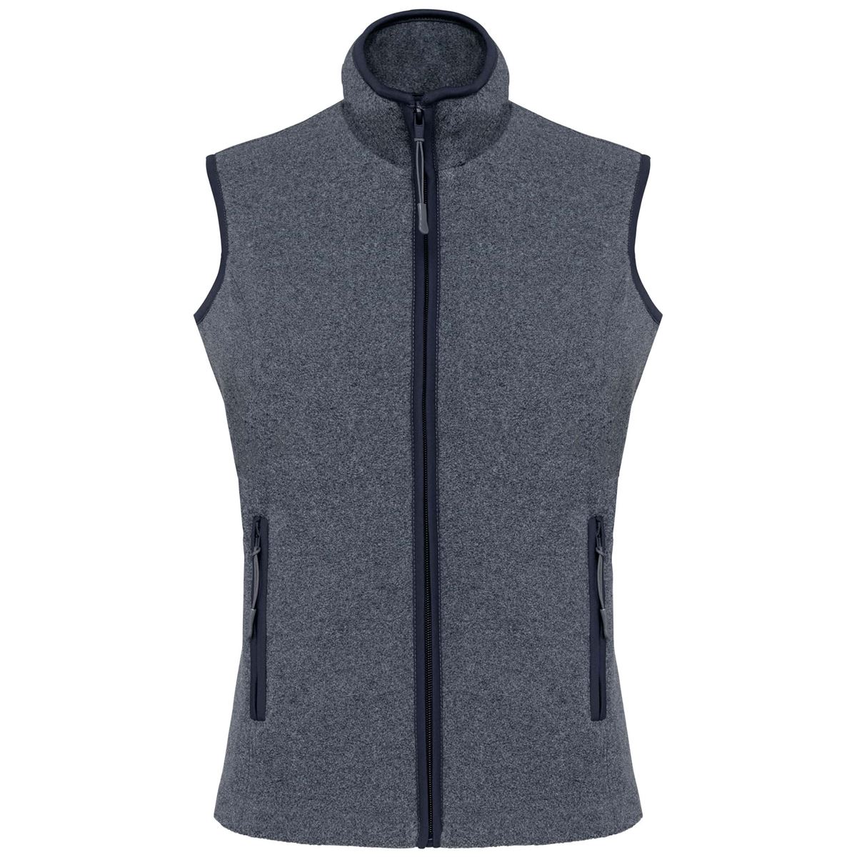 Bodywarmer van microfleece dames