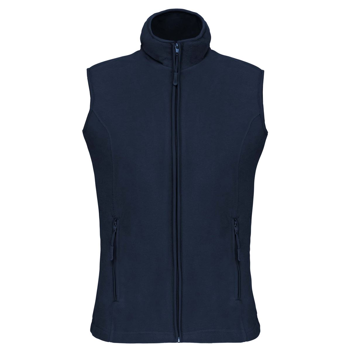 Bodywarmer van microfleece dames