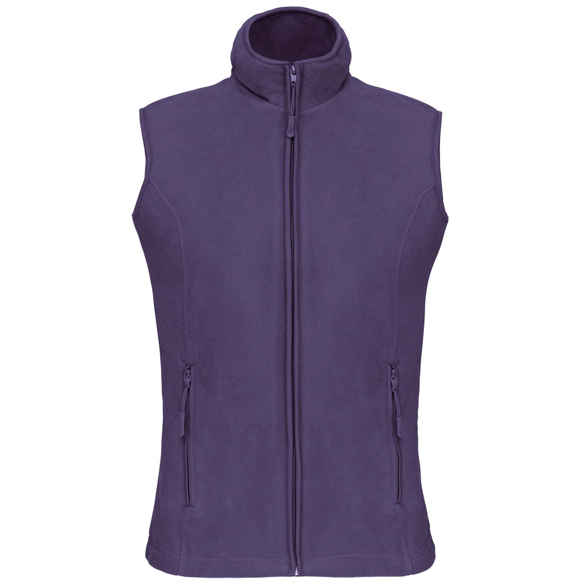Bodywarmer van microfleece dames