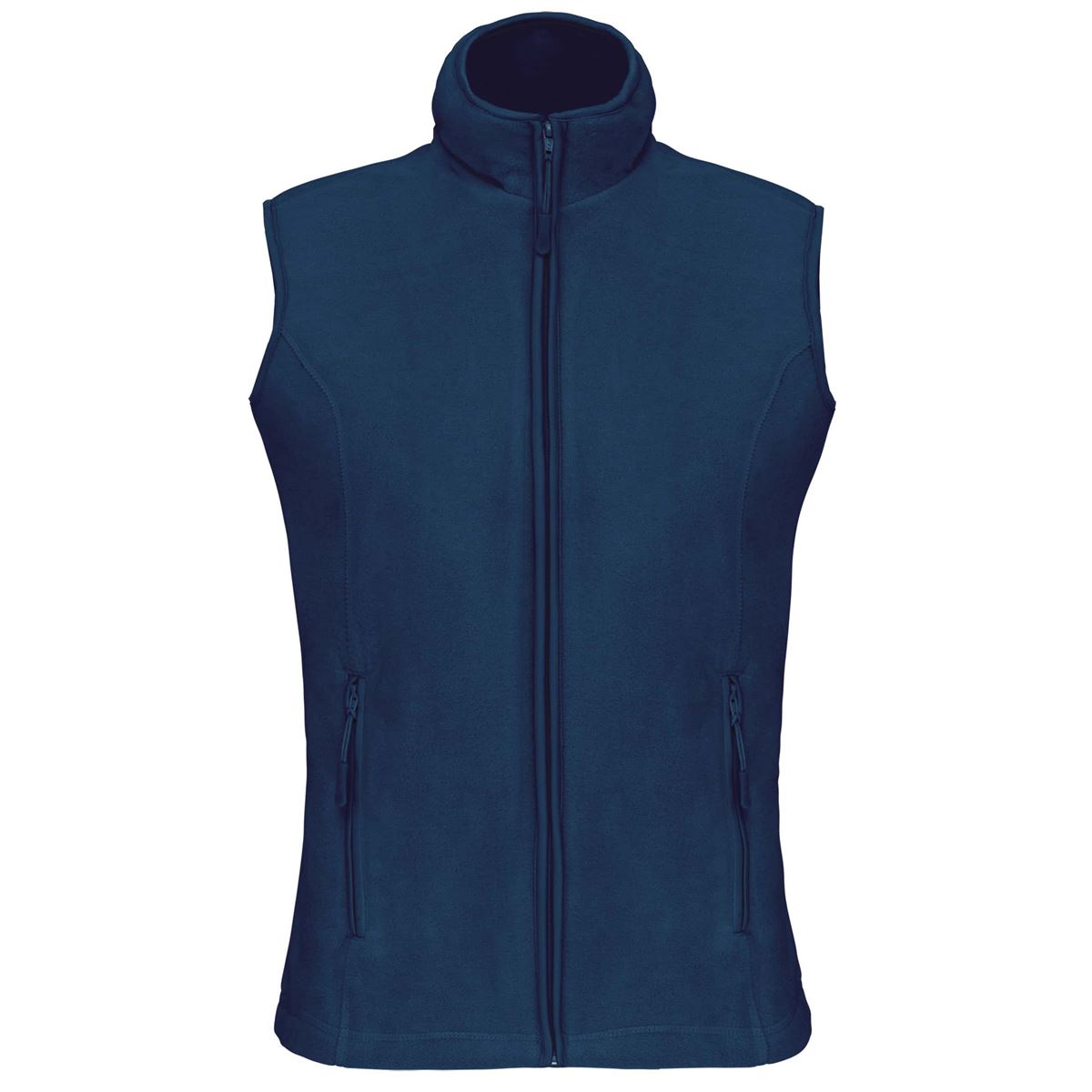 Bodywarmer van microfleece dames