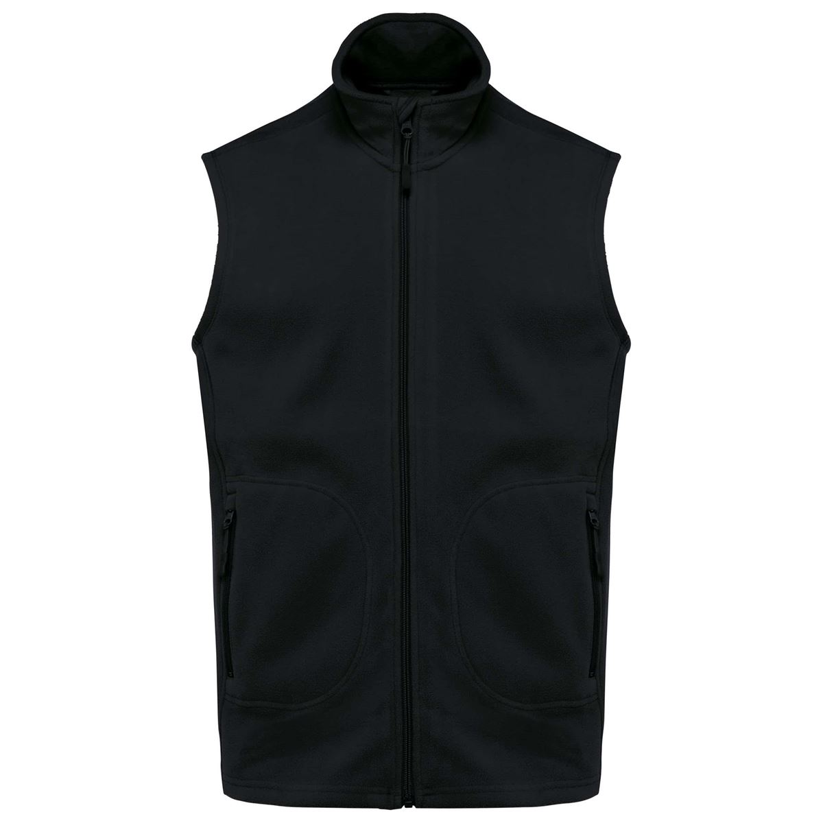 Ecologische uniseks bodywarmer van microfleece