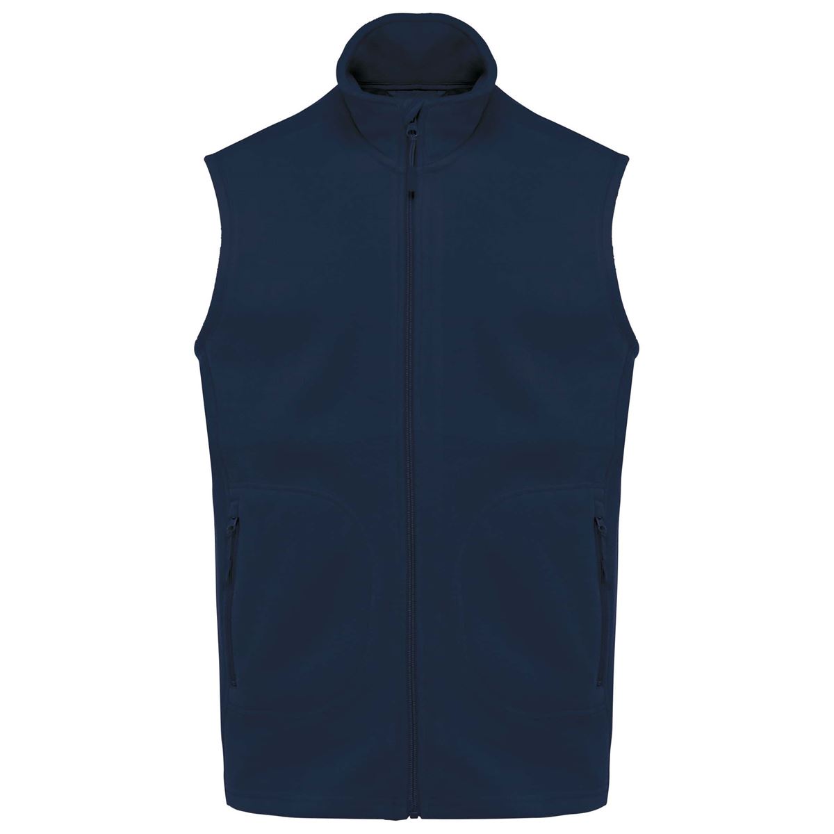 Ecologische uniseks bodywarmer van microfleece