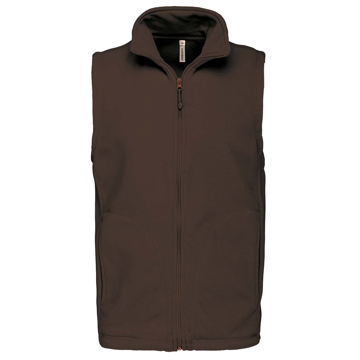 Bodywarmer van microfleece heren