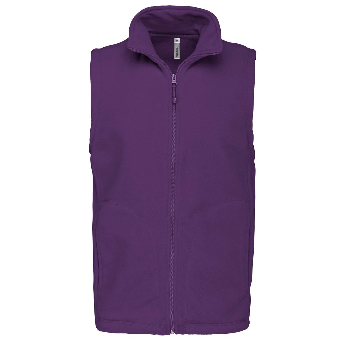Bodywarmer van microfleece heren