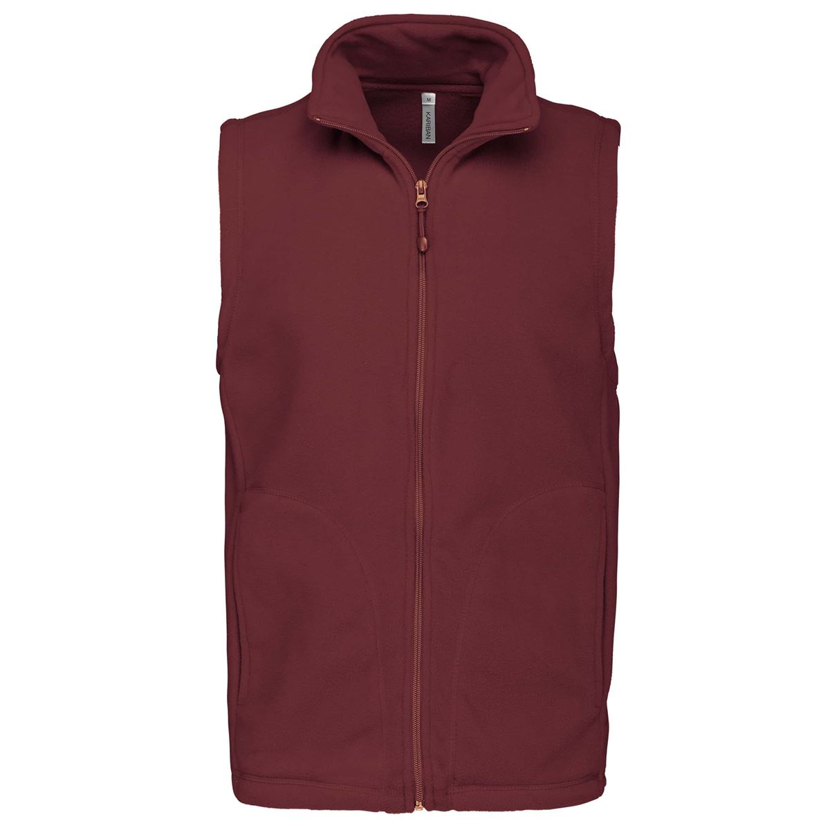 Bodywarmer van microfleece heren