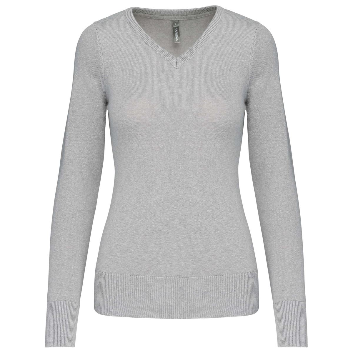 Dames pullover met v-hals