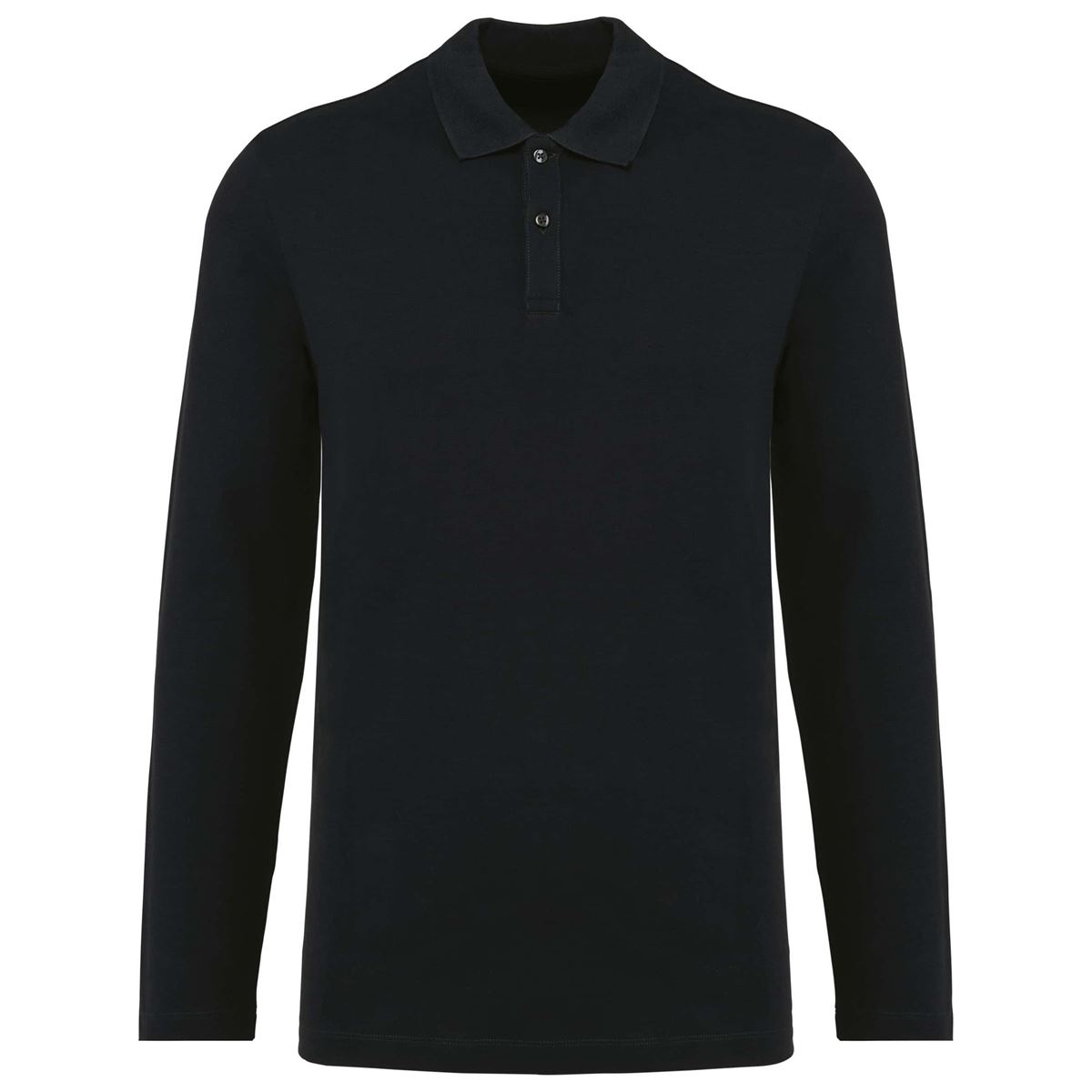 Supima® herenpolo lange mouwen