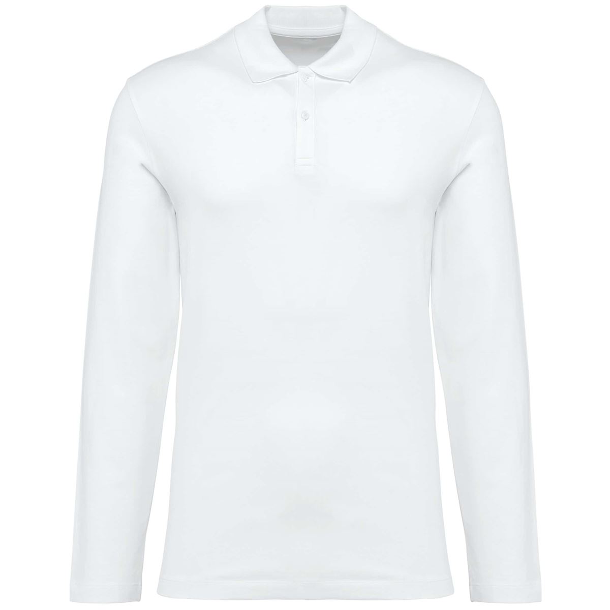 Supima® herenpolo lange mouwen